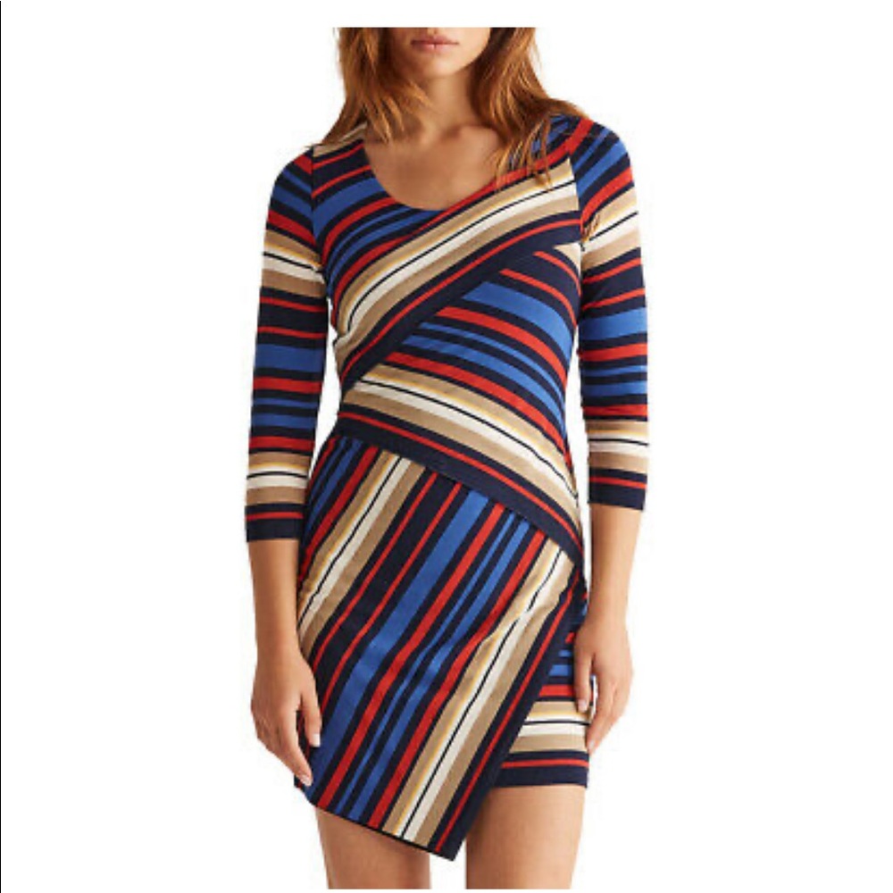 NWT Bailey44 Striped Tiered Dress Size Large